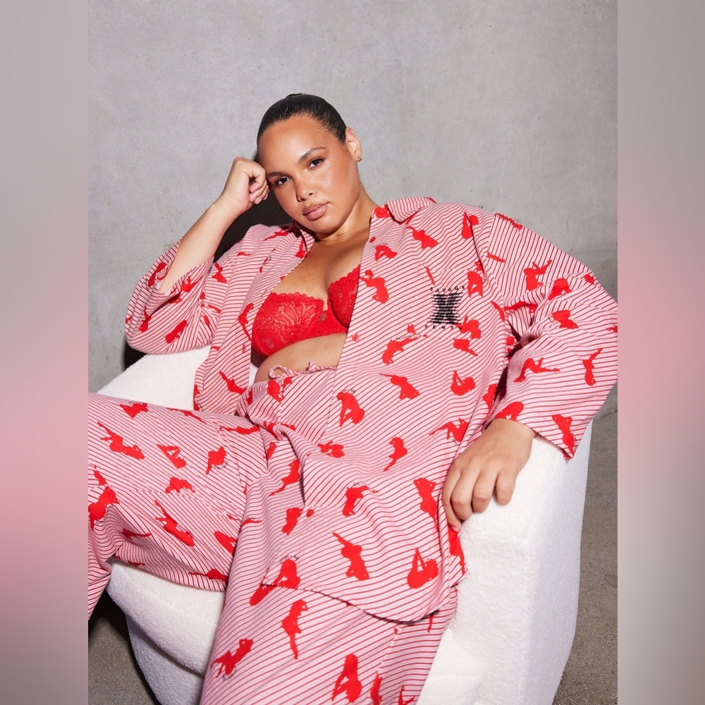 SAVAGE X FENTEY NIGHT STAR CHASER PAJAMAS - RED SIZE 1X (NEW WITH TAGS) A24 - Picture 4 of 11